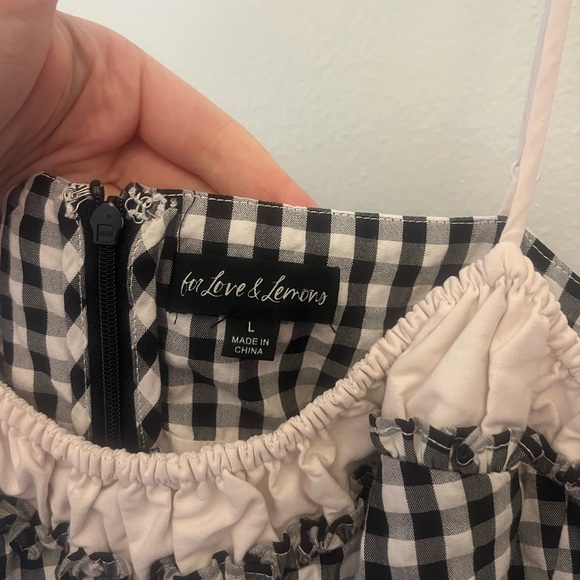 For Love and Lemons Georgia Gingham Midi Dress - Picture 6 of 6